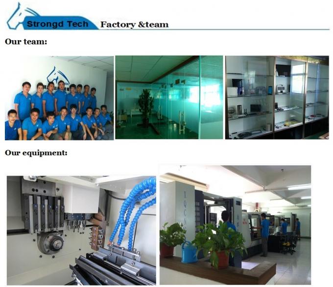 정밀도 급속한 CNC 프로토 타이핑 CNC 기계로 가공 부속, 파랑/검정